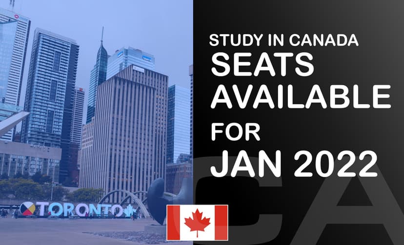 🇨🇦 Apply to Canada: Limited seats for January 2022 intake